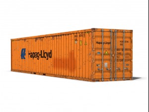 40ft shipping container hapag lloyd Modelo 3D