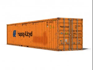 40ft shipping container hapag lloyd 3D Model