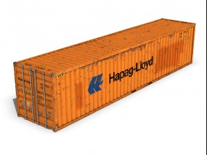 40ft shipping container hapag lloyd Modelo 3D