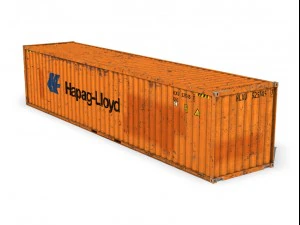 40ft shipping container hapag lloyd 3D Model