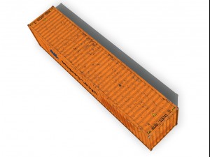 40ft shipping container hapag lloyd Modelo 3D
