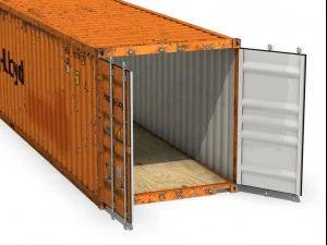 40ft shipping container hapag lloyd 3D Model