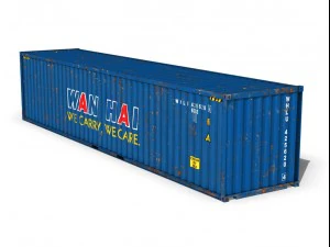 40ft shipping container wan hai 3D Model