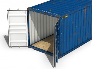 40ft shipping container wan hai Modello 3D