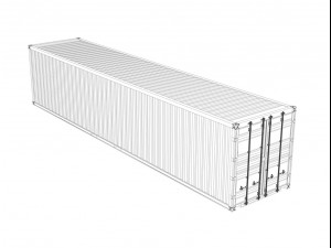 40ft shipping container wan hai Modello 3D