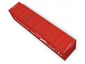 40ft shipping container hamburg sued 3D Model