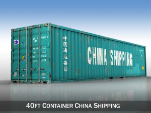 40ft shipping container china shipping 3D मॉडल