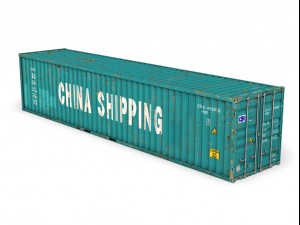 40ft shipping container china shipping 3D Model
