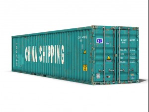 40ft shipping container china shipping 3D Model