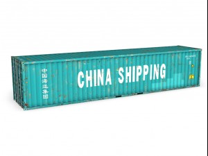 40ft shipping container china shipping 3D Model