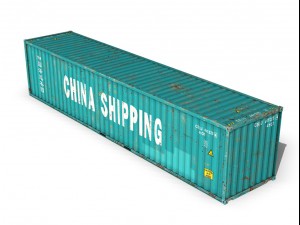 40ft shipping container china shipping 3D Model