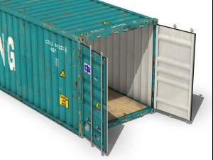 40ft shipping container china shipping 3D Model