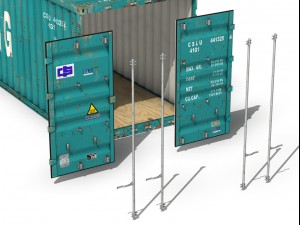 40ft shipping container china shipping 3D Model