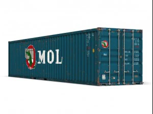 40ft shipping container mol 3D Model