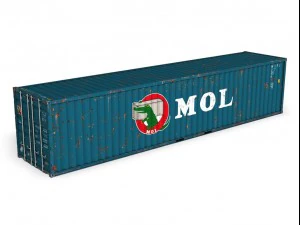 40ft shipping container mol 3D Model
