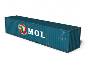 40ft shipping container mol 3D Model