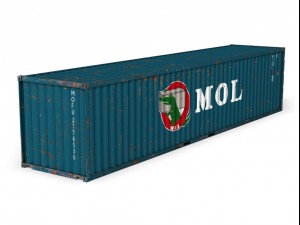 40ft shipping container mol Modelo 3D