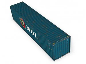 40ft shipping container mol 3D Model
