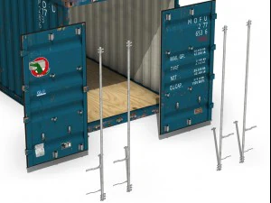 40ft shipping container mol 3D Model