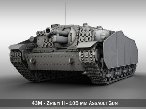 43m zrinyi ii hungarian assault 3D मॉडल