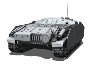 43m zrinyi ii hungarian assault Modèle 3D