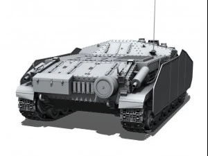 43m zrinyi ii hungarian assault 3D Model