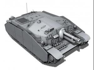 43m zrinyi ii hungarian assault 3D Model
