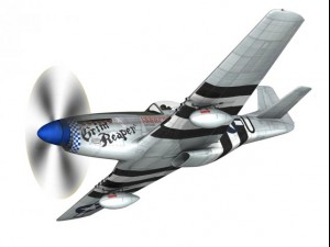 north american p51d mustang grim reaper 3D-Modell
