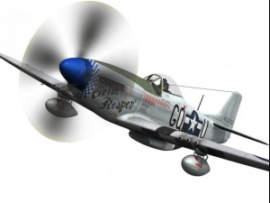 north american p51d mustang grim reaper 3D-Modell