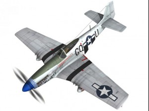 north american p51d mustang grim reaper 3D-Modell