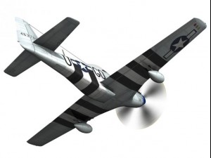 north american p51d mustang grim reaper 3D-Modell