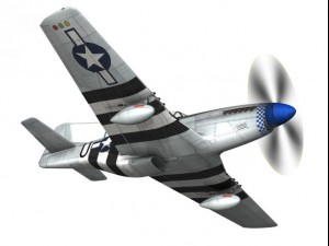 north american p51d mustang grim reaper 3D-Modell