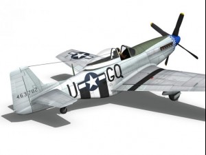 north american p51d mustang grim reaper 3D-Modell