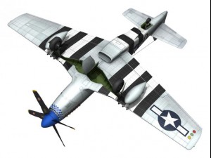north american p51d mustang grim reaper 3D-Modell
