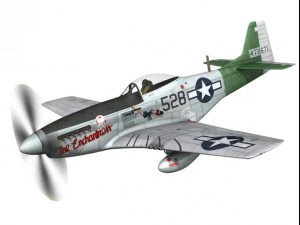 north american p51d mustang the enchantress 3D Model