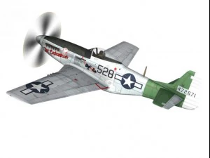 north american p51d mustang the enchantress 3D Model