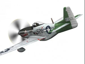 north american p51d mustang the enchantress 3D Model