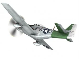 north american p51d mustang the enchantress 3D Model