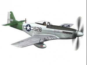 north american p51d mustang the enchantress 3D Model