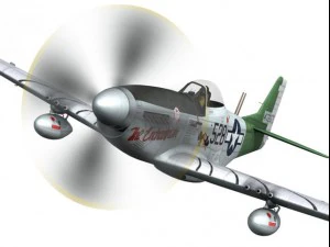 north american p51d mustang the enchantress 3D Model