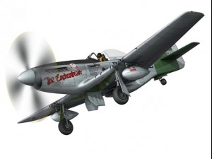 north american p51d mustang the enchantress 3D Модель