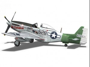 north american p51d mustang the enchantress 3D Модель