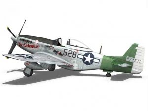 north american p51d mustang the enchantress 3D Model
