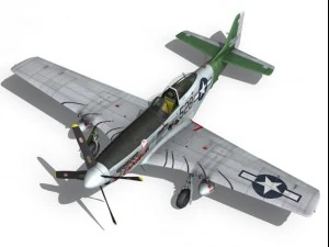 north american p51d mustang the enchantress 3D Model