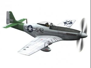 north american p51d mustang fighting lady 3D Model