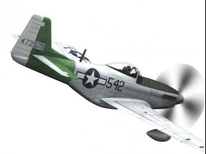north american p51d mustang fighting lady 3D Model