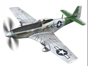 north american p51d mustang fighting lady 3D Model