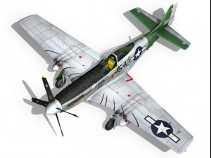 north american p51d mustang fighting lady Modelo 3D