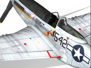 north american p51d mustang fighting lady Modelo 3D