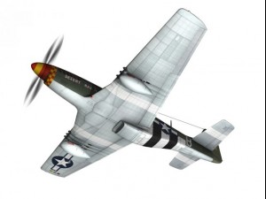 north american p51d mustang desert rat 3D Модель